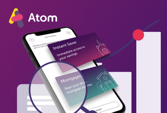 Atom Bank customer testimonial card