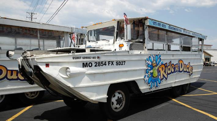 A run-down boat car.