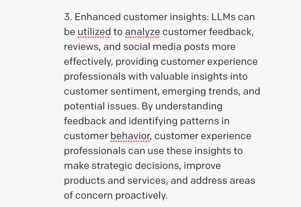 LLMs for better insights from customer feedback