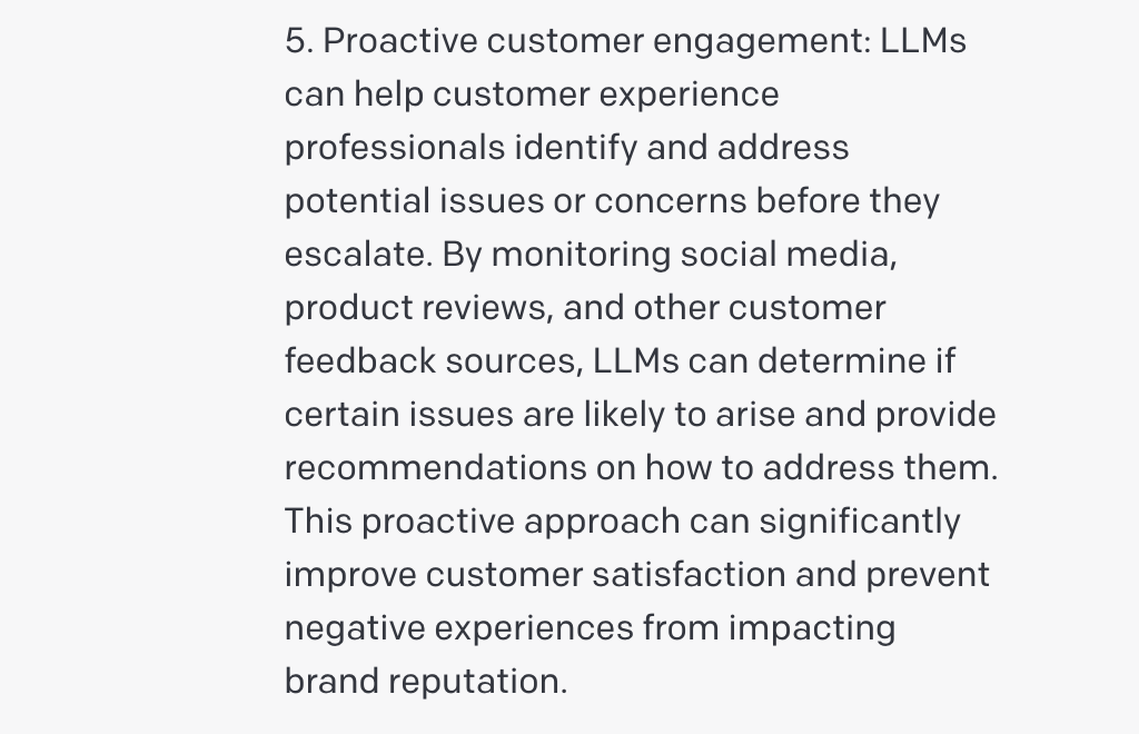 LLMs for social listening and recommendations