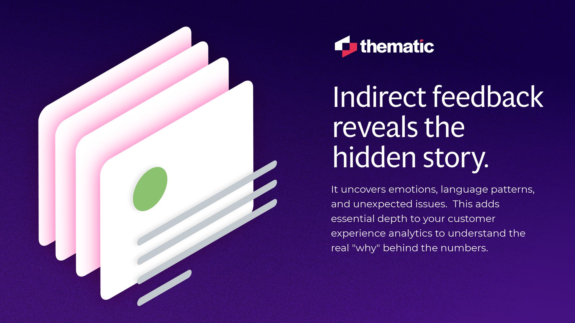 Indirect feedback reveals the hidden story