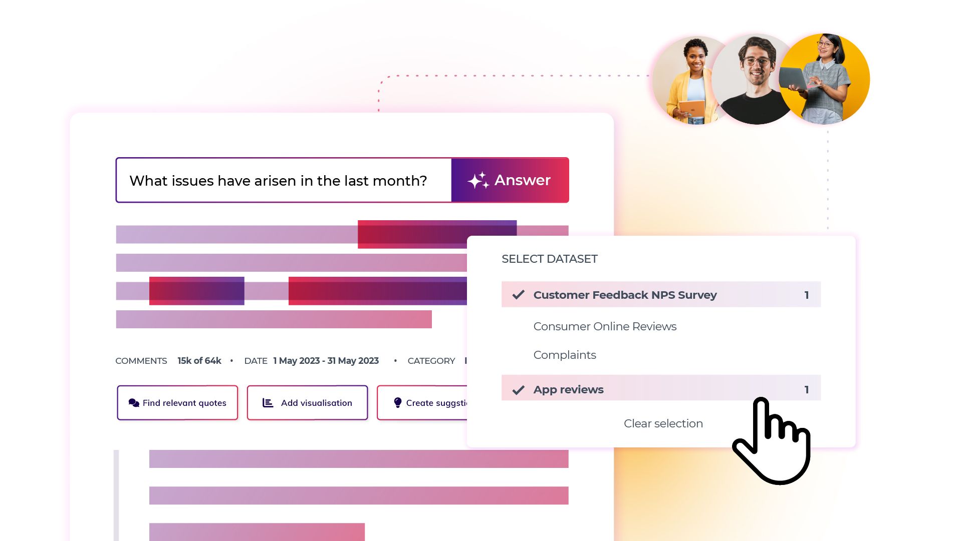 Thematic Answers enables all team members to access insights from your customer feedback easily.