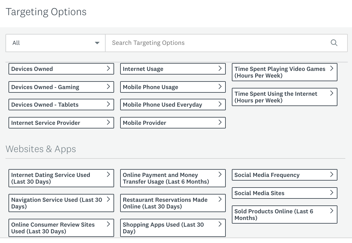 Target product feedback on SurveyMonkey