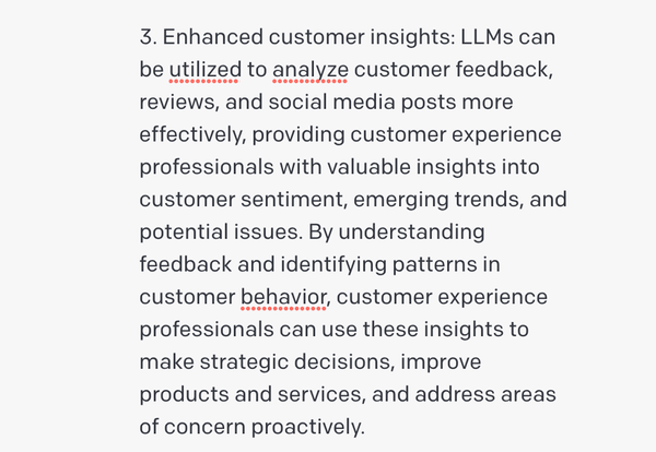 How will LLMs change Customer Experience?