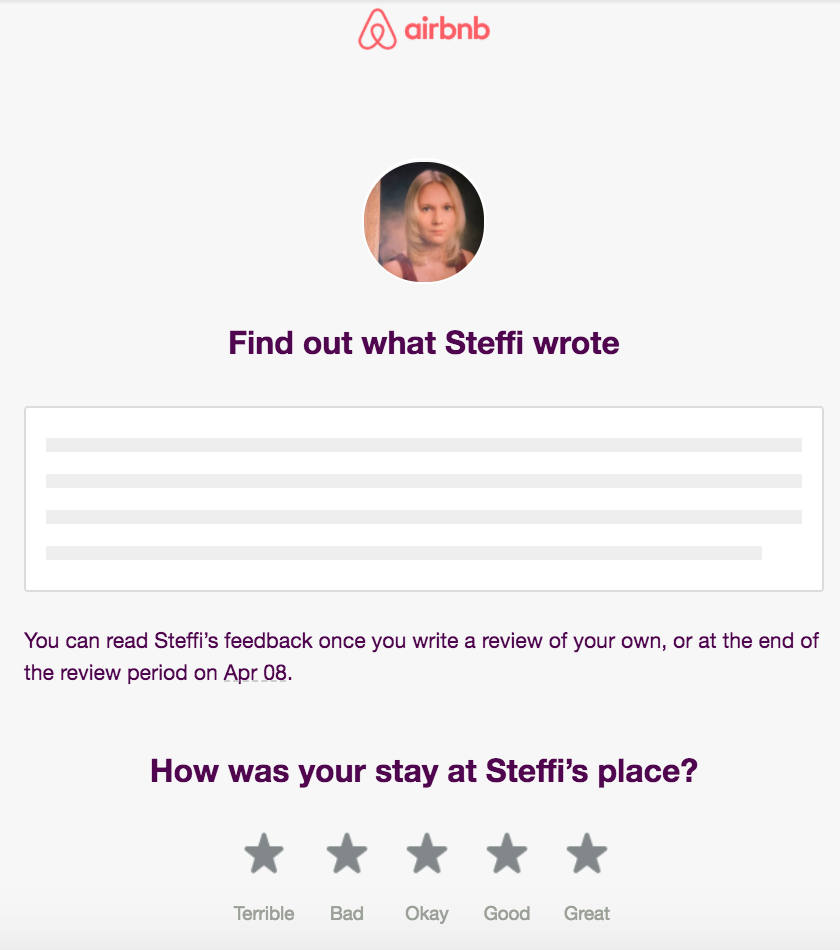 AirBnB feedback